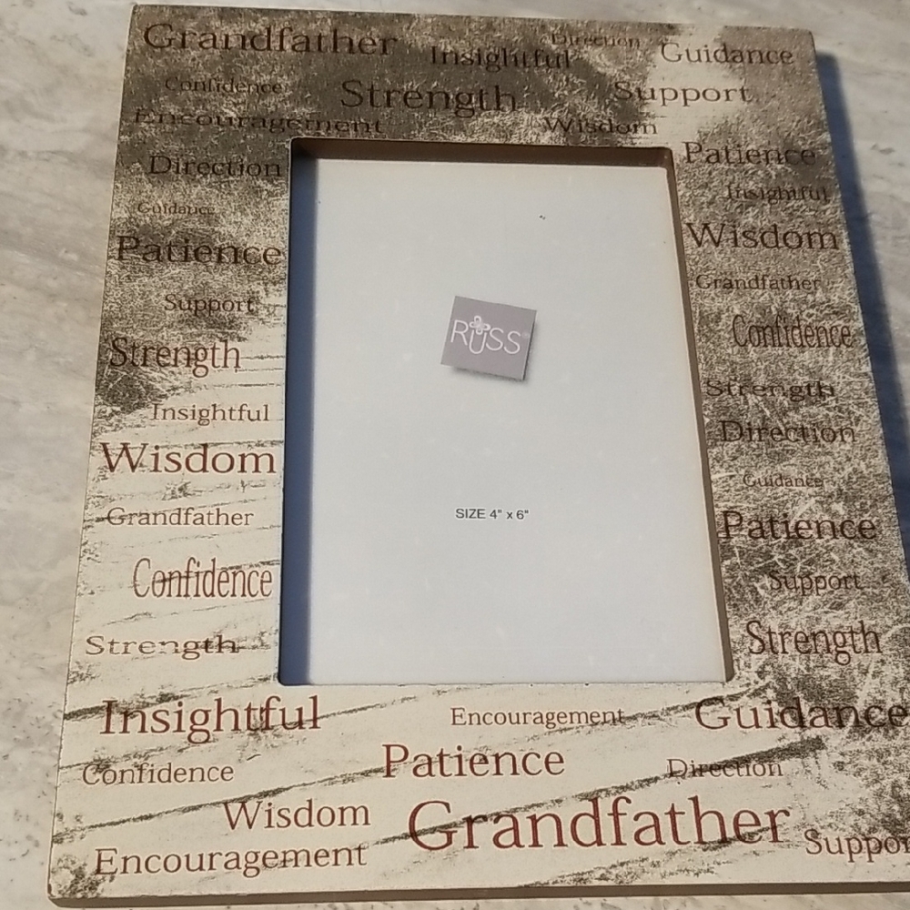 Russ Grandfather Photo Frame - Brown and Cream